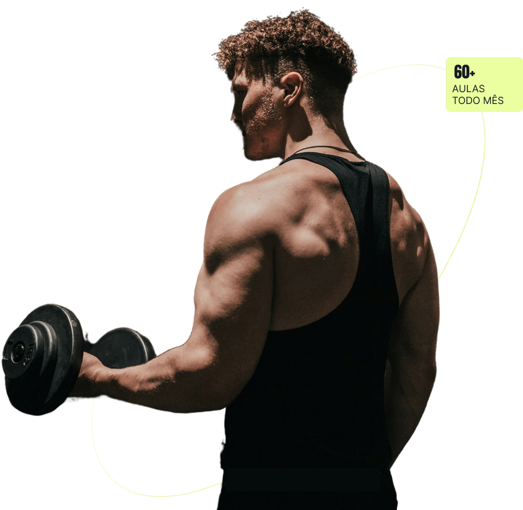Aluno treinando na Academia S9 Fit no Anil
