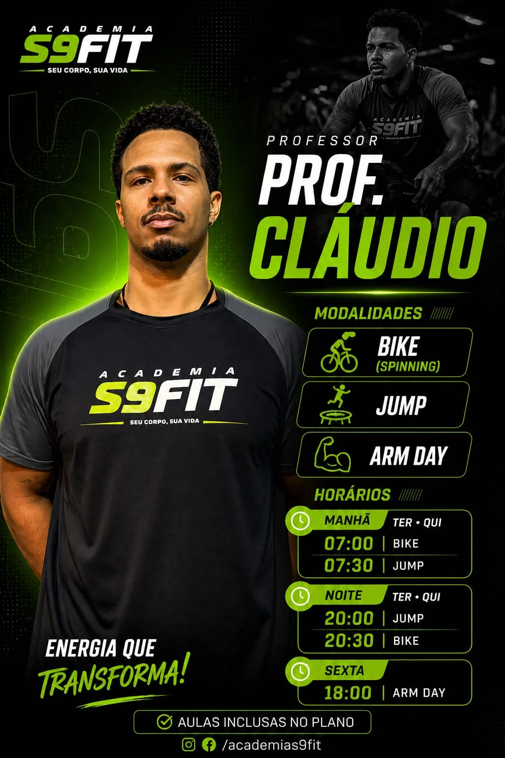 Professor Claudio da S9 Fit
