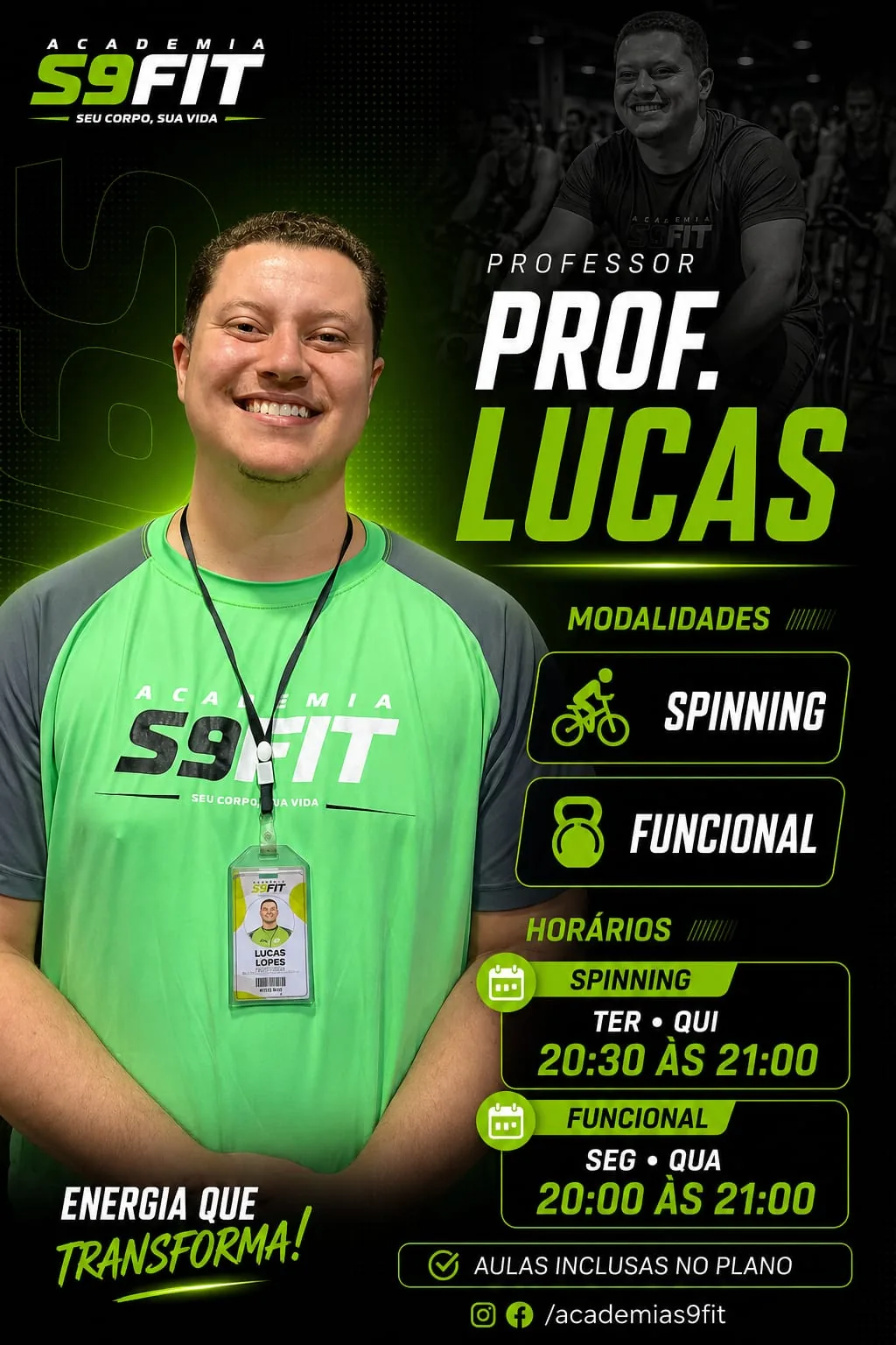 Professor Lucas da S9 Fit